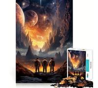 Puzzle d'aventure Spatiale pour Adultes, 1000 pièces, Casse-tête cérébral, Passe-Temps Calme, Assemblage d'image, Joli Cadeau (38x52cm)