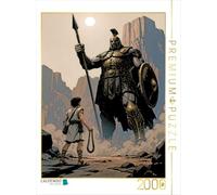 Puzzle · David et Goliath | L'arrogance du géant invincible se heurte au courage… · 2000 pièces · Format assemblé 90 × 67 cm · CALVENDO Puzzle