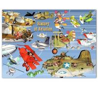 Puzzle d'avion de 1000 pièces - Puzzle d'aviation - Puzzle d'histoire de l'aviation - Puzzles amusants pour enfants et adultes