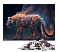 Puzzle de 1 000 Grandes pièces pour Adultes, Puzzle Animal Tigre pour Enfants, Planche 100% recyclée de qualité supérieure, adaptée aux défis éducatifs des Adultes (26 x 38 cm)