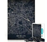 Puzzle de 1 000 pièces à Berlin, découpe précise en Allemagne, pour s'amuser à réfléchir, accélérer le temps, est une superbe expérience de décoration de Noël pour la maison (38 x 26 cm)