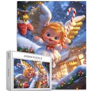 Puzzle de 1 000 pièces de dessin animé Candy Angel pour adultes, magasin de jouets de Noël, jeux d'activités familiales, puzzle coloré pour décoration d'intérieur, cadeaux, 50,8 x 68,6 cm