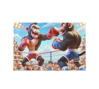 Puzzle de 1 000 pièces - Jeu de boxe robuste de 2 mm - Puzzle de défi pour adulte