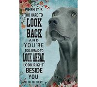 Puzzle de 1 000 pièces - Look Braque de Weimar Right Beside You - Décoration murale florale - Cadeau pour amoureux - Jeu éducatif pour adultes et enfants - Parfait pour la famille ou les rendez-vous