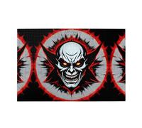 Puzzle de 1 000 pièces Mjhkxlj rouge et noir - Image de fantôme maléfique - Puzzle en bois de qualité pour adultes et enfants - Puzzles amusants pour soulager le stress