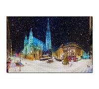 Puzzle de 1 000 pièces pour Adultes, cathédrale Saint-Étienne de Vienne, Autriche, Souvenir de Voyage 38x52cm