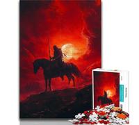 Puzzle de 1 000 pièces pour Adultes Chevalier médiéval et Guerrier Peinture pour Adultes et Adolescents Anti-Stress défi Difficile décoration d'intérieur Unique et Cadeaux (50x75cm)