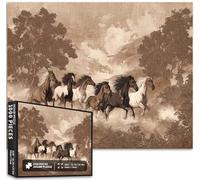 Puzzle de 1 000 pièces pour adultes - Style coup de pinceau chinois - Jeux d'activités familiales - Puzzle coloré pour décoration d'intérieur - 68,6 x 50,8 cm