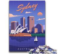 Puzzle de 1 000 pièces représentant la Ville de Sydney, idéal pour Les Adultes et Les familles (50x75cm)