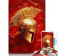 Puzzle de 1 000 pièces représentant Un Guerrier Spartiate, idéal pour Les Adultes, idéal pour Une activité familiale stimulante, à Faire soi-même, pour décorer Un Mur de la Maison, 50x75cm