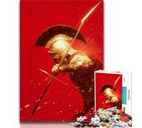 Puzzle de 1 000 pièces représentant Un Guerrier Spartiate pour Adolescents, Jouet éducatif et décompressant, idéal pour Les Cadeaux du Père Noël Secret 38x26cm