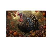 Puzzle de 1 000 pièces Yyhwhjde Harvest Turquie Motif Turquie Puzzle en bois de qualité pour adultes et enfants Puzzles amusants pour soulager le stress