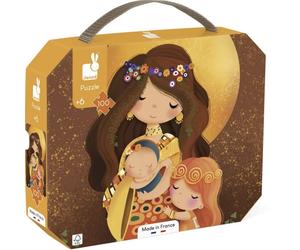Puzzle de 100 Pièces Inspiré par l'Art de Klimt - Édition Transportable
