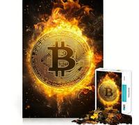 Puzzle de 1000 Bitcoin avec pièces sur mesure - Un jeu cognitif qui invite à jouer confortablement et représente un motif de Noël (38 x 26 cm)