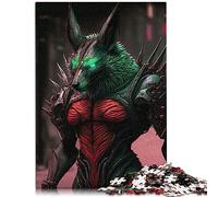 Puzzle de 1000 Grandes pièces pour Adultes, bêtes-garous, Loup, Puzzle en Bois pour Adultes et Enfants à partir de 12 Ans, 50 x 75 cm