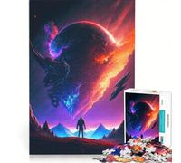 Puzzle de 1000 pièces À la Recherche de Nouveaux Mondes Jouet à Monter soi-même défi Stimulant avec des pièces de Formes aléatoires Parfaitement emboîtables 50x75cm