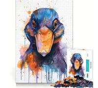 Puzzle de 1000 pièces à l'aquarelle représentant Un ornithorynque, idéal pour Les Adolescents Jeu de logique Puissant, Parfait pour se détendre et s'évader Bords Nets Cadeau d'anniversaire (50x75cm)