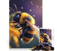 Puzzle de 1000 pièces Abeille et Fleurs pour Adultes Stimule la mémoire et la Force Détente agréable Découpe Fine Cadeau Symbolique (50x75cm)