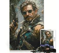 Puzzle de 1000 pièces Adolescent Pistolero du Far West (38x26cm) Un Passe-Temps apaisant et Stimulant la mémoire, idéal comme Cadeau de Noël