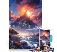 Puzzle de 1000 pièces Adolescents des Montagnes Jeu de mémoire,Verrouillage sûr,Aucune pièce ne se détache,idéal pour Les Voyages (50x75cm)