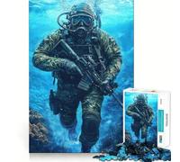 Puzzle de 1000 pièces Adolescents plongeurs des Forces spéciales » Un Jeu Stimulant pour Les méninges, à Partager et à la découverte ! 38x52cm