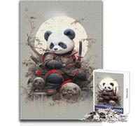 Puzzle de 1000 pièces Adolescents samouraïs Pandas Roux (50x75cm) - Jeu éducatif de logique et de réflexion et attentionné pour Toutes Les Occasions