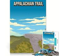 Puzzle de 1000 pièces Affiche de Voyage Vintage du Sentier des Appalaches Jeu de logique et de réflexion Cadeau Artistique de Noël (50x75cm)