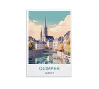 Puzzle de 1000 pièces, Affiche Quimper, France, Jeu éducatif pour Adultes et Enfants, 38 x 26 cm