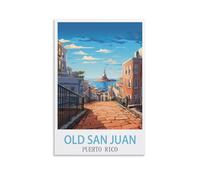 Puzzle de 1000 pièces, Affiches du Vieux San Juan (Porto Rico), Décoration intérieure, Cadeau d'anniversaire, Jouet pour Hommes, Femmes et Seniors, 38 x 26 cm