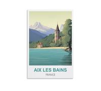 Puzzle de 1000 pièces, Aix-Les-Bains, France, pour Adultes et Enfants. Jeu éducatif et Stimulant. Dimensions : 70 x 50 cm.