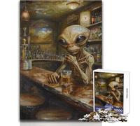 Puzzle de 1000 pièces Alien Irish Pub, Jeu intellectuel et éducatif, pour Un Père Noël Secret Dimensions : 38x52cm