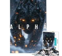 Puzzle de 1000 pièces Alpha Panther Jouet addictif pour cultiver la Patience Jeu Pratique pour s'amuser en Famille Cadeau d'anniversaire (Dimensions 38x26cm)