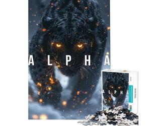 Puzzle de 1000 pièces Alpha Panther Jouet addictif pour cultiver la Patience Jeu Pratique pour s'amuser en Famille Cadeau d'anniversaire (Dimensions 38x26cm)
