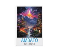 Puzzle de 1000 pièces Ambato Équateur - Puzzle en Papier de 1000 pièces - Jeu éducatif pour Adultes et Enfants - Jeu de détente Familial - 26 x 38 cm