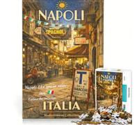 Puzzle de 1000 pièces Ambiance Napolitaine, Jeu de Construction, Décompression intellectuelle, Cadeau Unique pour Un Anniversaire ou Noël 38x52cm