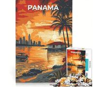 Puzzle de 1000 pièces Amérique Centrale, Panama, Jeu Impossible, Découpe de précision, avec des pièces de Formes aléatoires Parfaitement emboîtables 50x75cm
