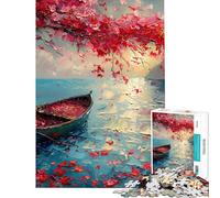 Puzzle de 1000 pièces Amour et Fleurs de Cerisier pour Adolescents et Adultes Un Jeu de réflexion idéal pour Passer Le Temps à la Maison et Offrir en Cadeau Original pour Un Anniversaire ou Noël