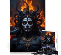 Puzzle de 1000 pièces Ange de la Mort et Démon Femme pour Adolescents, idéal pour développer la logique, s'amuser en Silence et Profiter de Bords Nets Cadeau Festif (38x26cm)