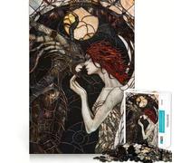 Puzzle de 1000 pièces Ange et Démon pour Adultes,Jeu de résolution de problèmes,qualité Professionnelle,activité de Groupe relaxante en intérieur (38x52cm)