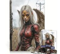 Puzzle de 1000 pièces Ange Guerrier Post-apocalyptique pour Adolescents défi intellectuel, Passe-Temps Calme, découpe précise, Cadeau saisonnier (38x52cm)