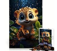 Puzzle de 1000 pièces Animaux en Pixel Art pour Adolescents, Jeu de réflexion et de détente, pour Les fêtes (50x75cm)
