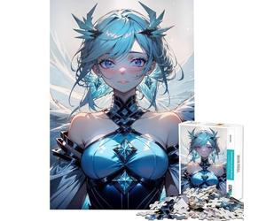 Puzzle de 1000 pièces Anime Airl Angel Part Difficile à compléter mais Amusant et Humoristique Décoration Murale pour Les 14 Ans et Plus (50x75cm)