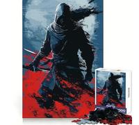 Puzzle de 1000 pièces Anime Blue Japan Shinobi pour Adultes Entraînement, Concentration, détente, Divertissement, Assemblage précis, Cadeau créatif (38x52cm)