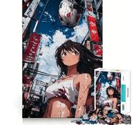 Puzzle de 1000 pièces Anime CityGirl en Milieu Urbain,Jeu de Concentration pour Adolescents,découpe de précision,Bords Lisses, pour Les fêtes (50x75cm)
