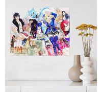 Puzzle de 1000 pièces，Anime Fairy Tail Poster，pour Adultes Ensembles de Casse-tête pour Casse-tête de Famille Puzzle défi cérébral pour Enfants Enfants（38x26cm）-248