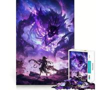 Puzzle de 1000 pièces Anime Fight of Demons pour Adultes Jeu de mémoire Assemblage précis sans espaces Activité apaisante pour Une Pause mentale (38x52cm)