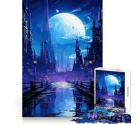 Puzzle de 1000 pièces Anime Future City pour Adolescents Souvenirs, Loisirs, Plaisir, Assemblage Solide, Cadeau mémorable (50x75cm)