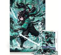 Puzzle de 1000 pièces Anime Girl Cyberpunk Ninja pour Adolescents, idéal pour développer sa mémoire, Passer Un agréable Moment, Bords Nets, Cadeau de Vacances (38x52cm)
