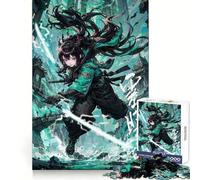 Puzzle de 1000 pièces Anime Girl Cyberpunk Ninja pour Adultes Stimulation Cognitive Évasion paisible Découpe Nette Cadeau saisonnier (50x75cm)
