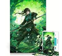 Puzzle de 1000 pièces Anime Girl Forest Ninja Jeu de Concentration Découpe Experte Artisanat Fascinant Passe-Temps captivant pour Les Moments de détente (38x52cm)